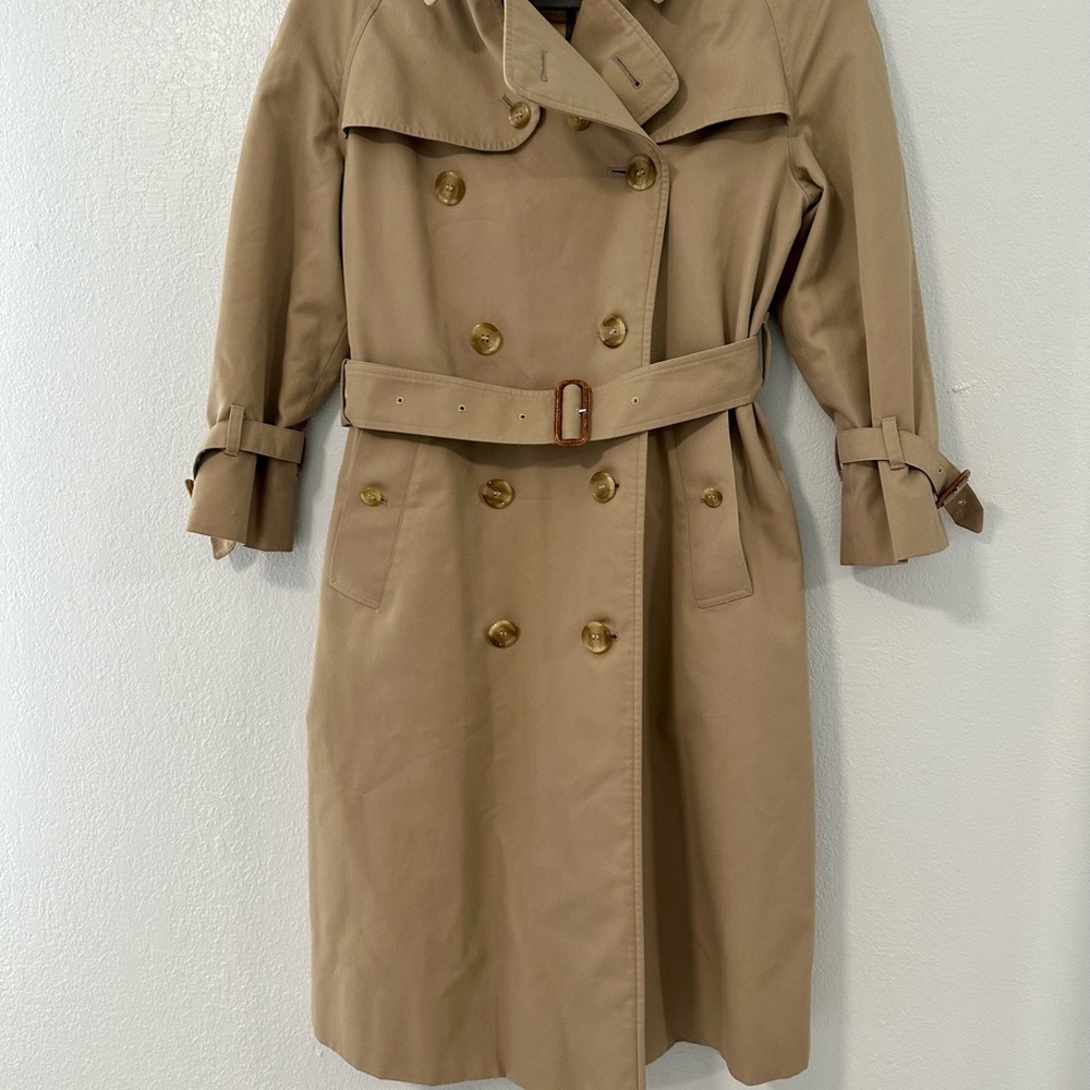Burberry woman Beige Cotton Polyester Trench Coat